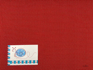 BW-Jersey Tupfen Bio , rot/weiss