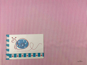 BW-Stoff Streifen, rosa