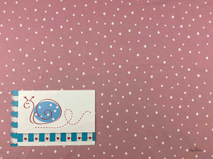 BW-Jersey  Dots, rosa/weiss
