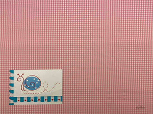 BW-Druckstoff Karo, rosa