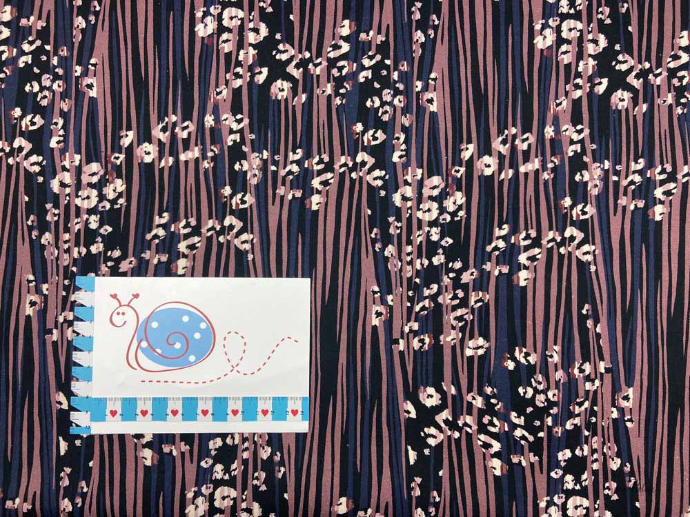 BW-Stretch, blau/altrosa