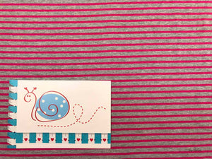 BW-Jersey Ringel, grau/pink