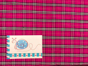Seide Karo, pink
