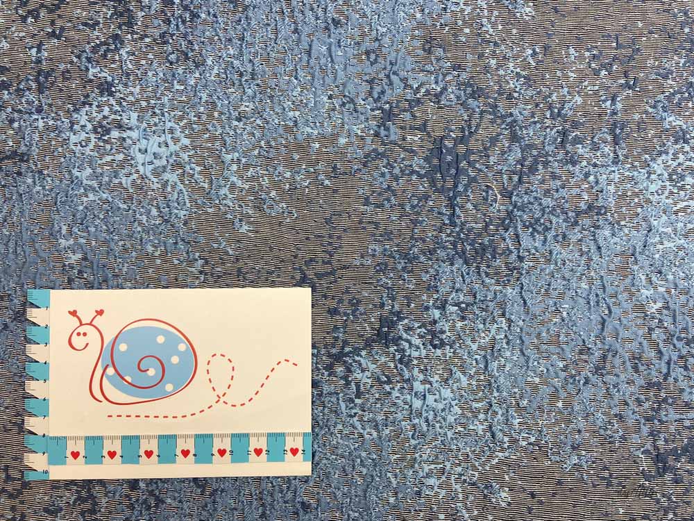 Jaquard, blau/grau
