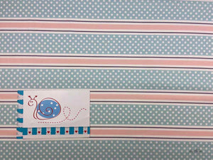 Stretchstoff Go´s Dots, türkis/rosa