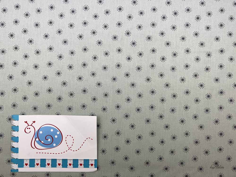 BW-Druckstoff Sternchen, mint