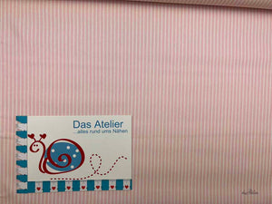 BW-Druckstoff Streifen, rosa