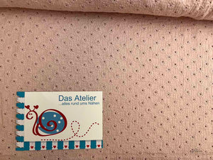 Spitze BW-Lochstickerei, rosa