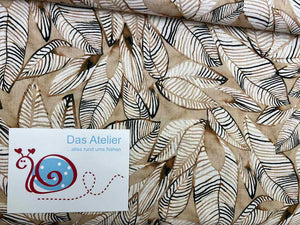 Leinen Viscose Druck, natur