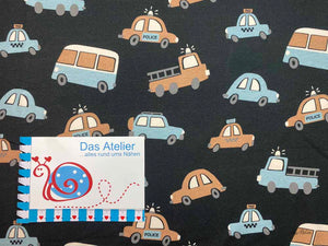 BW-Jersey Cars, schwarz/bunt