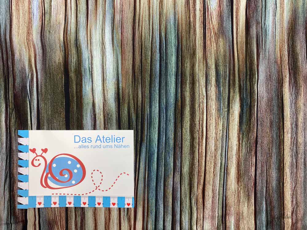Viscose, braun/türkis