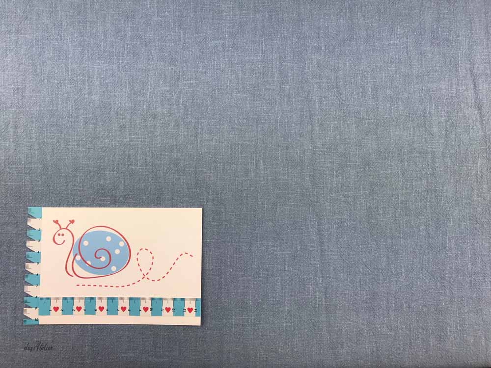 Leinen stonewashed, blau