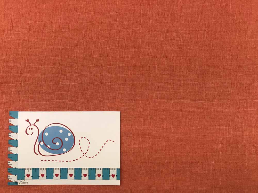 Leinen gewaschen, orange