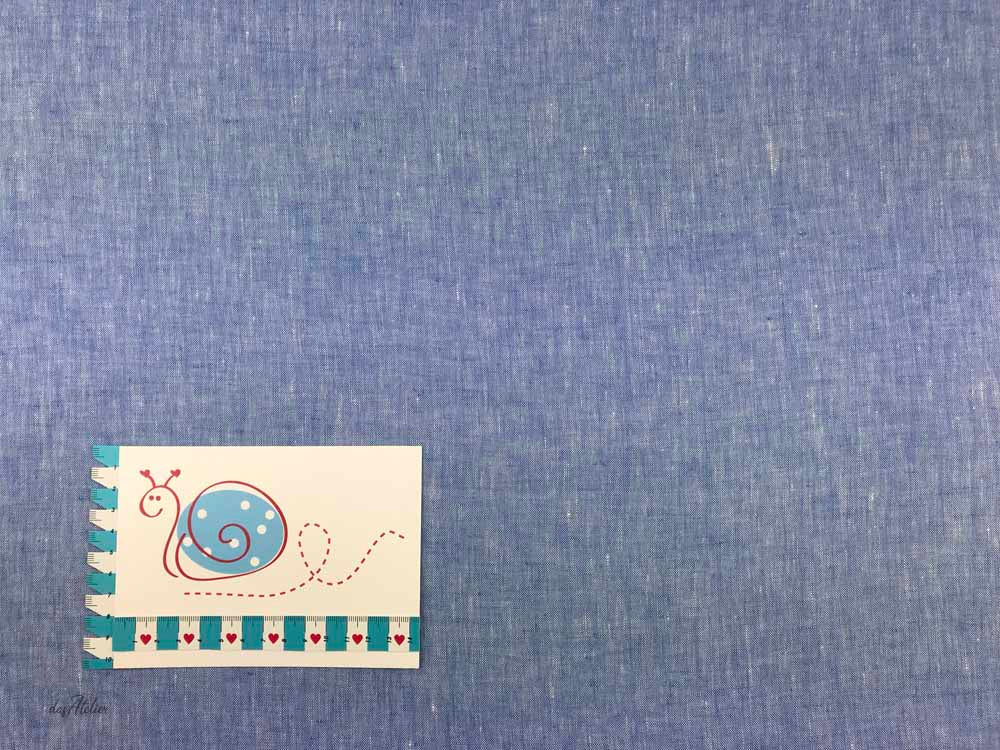 Leinen mel., jeansblau