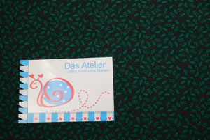 BW-Druckstoff Weihnachten, grün