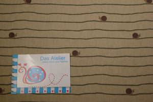 Dekostoff Schnecke, beige