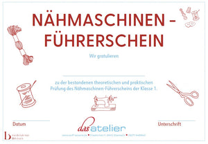 Nähmaschinen-Führerschein für Kids